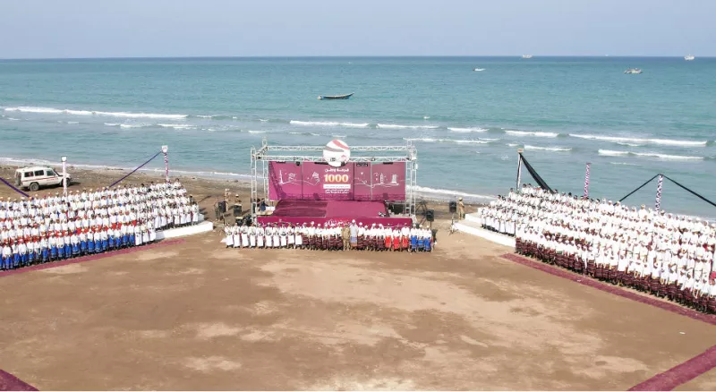 العميد طارق صالح يدشن فعاليات العرس الجماعي الثاني بالمخا لـ1000 عريس وعروس