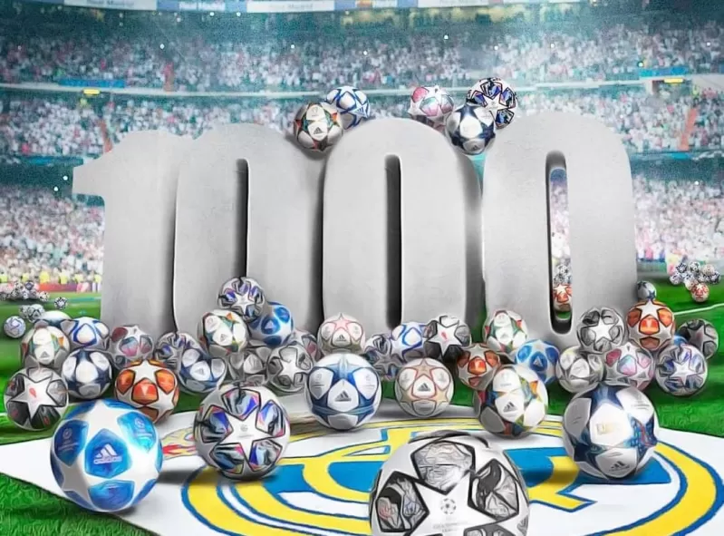 كريم بنزيما يسجل الهدف رقم 1000 لريال مدريد في دوري أبطال أوروبا