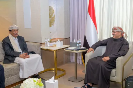 طارق صالح يبحث مع محافظ المهرة جهود تعزيز الأمن في المحافظة