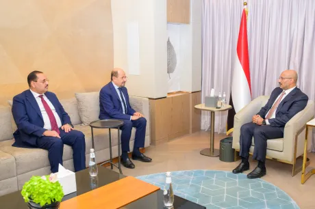 طارق صالح يشدد على الحكومة تسريع المعالجات الجذرية للأوضاع الخدمية