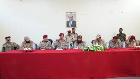 اللواء حمدي شكري يتسلّم قيادة المنطقة العسكرية الرابعة في عدن